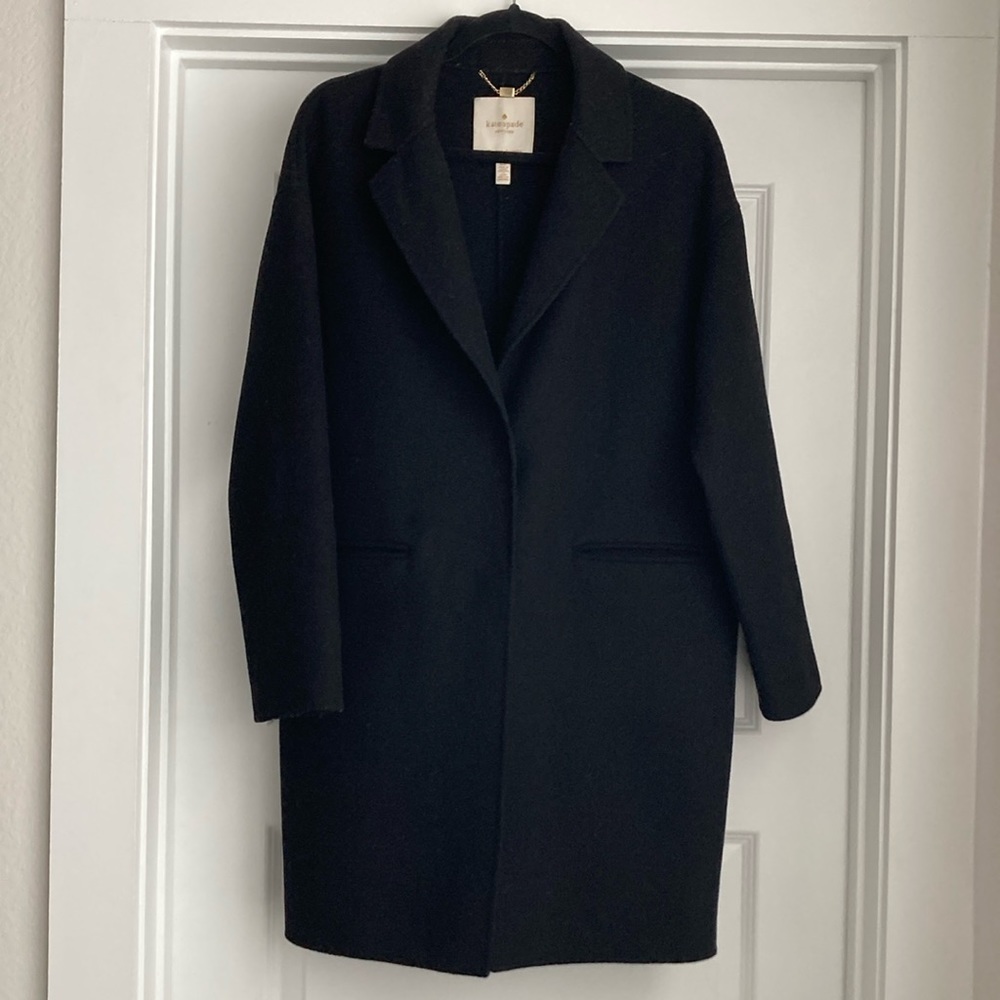 Kate Spade ♠️ Blk Wool Pea Coat